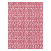 Nappe Art Nouveau Carnation Damask, rouge et blanc (Devant)