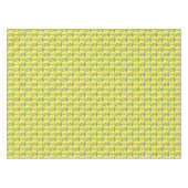 Nappe Art Nouveau jaune Ipomoea papier peint fleuri damé (Devant (Horizontal))