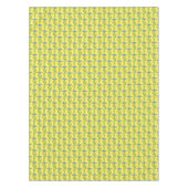 Nappe Art Nouveau jaune Ipomoea papier peint fleuri damé (Devant)