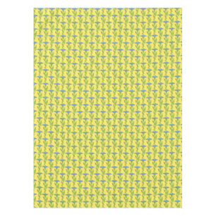 Nappe Art Nouveau jaune Ipomoea papier peint fleuri damé