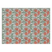 Nappe Art Nouveau Red Poppy Floral Print (Devant (Horizontal))