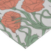 Nappe Art Nouveau Red Poppy Floral Print (Angle)