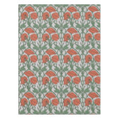 Nappe Art Nouveau Red Poppy Floral Print (Devant)