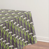 Nappe Art Nouveau sombre Ipomoea papier peint floral art (In Situ)