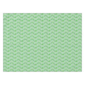 Nappe Art Nouveau Tulip Damask, Emerald Green (Devant (Horizontal))