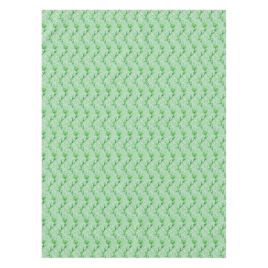 Nappe Art Nouveau Tulip Damask, Emerald Green (Devant)