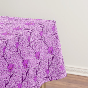 Nappe Art Nouveau Tulip Damask, Violet et Orchidée
