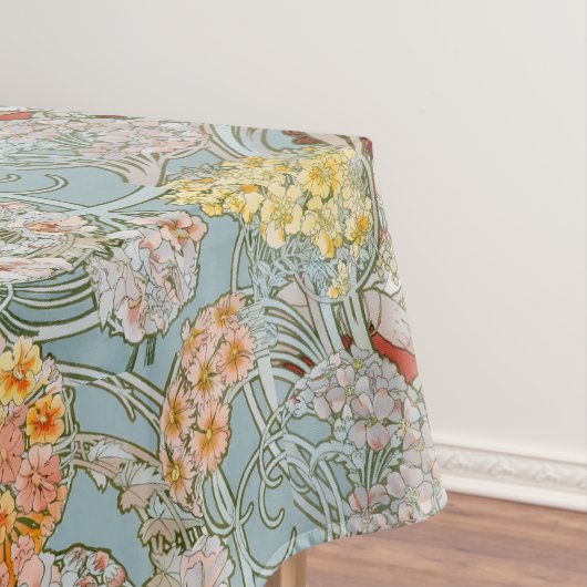 Nappe Art Nouveau Woman & Floral Pattern by Mucha (In Situ)