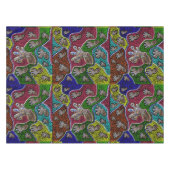 Nappe Art Octopus Bleu, (Devant (Horizontal))