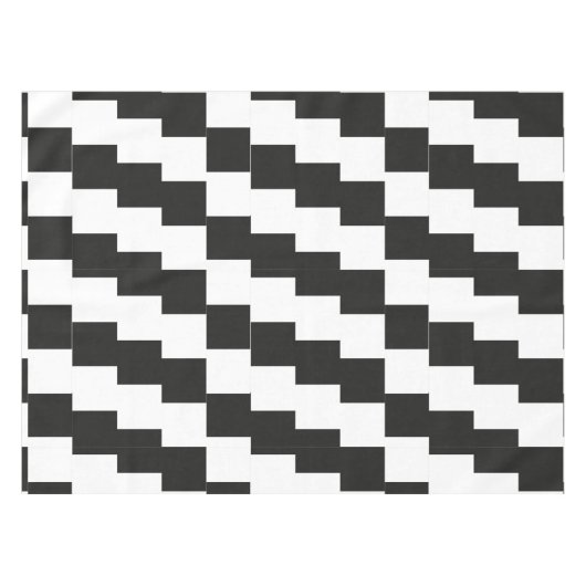 Nappe art optique noir et blanc (Devant (Horizontal))