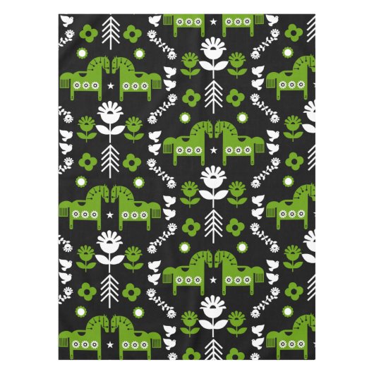 Nappe Art populaire de cheval scandinave (Devant)