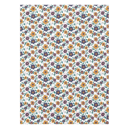 Nappe Art populaire des années 70 Ditzy Retro Daisy dans (Devant)