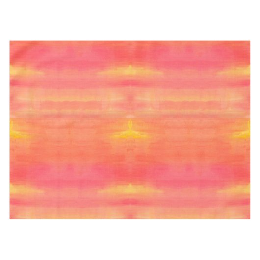 Nappe Art Solénoïde-Jaune et orange d'aquarelle d'ombre (Devant (Horizontal))