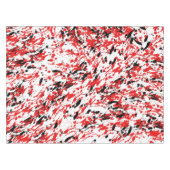 Nappe Art Splash et Drip Rouge et Noir (Devant (Horizontal))