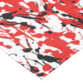 Nappe Art Splash et Drip Rouge et Noir (Angle)