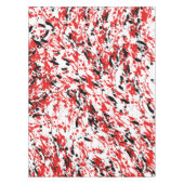 Nappe Art Splash et Drip Rouge et Noir (Devant)