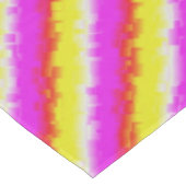 Nappe Artdeco rose Jaune Artdeco Arc-en-ciel rayures (Angle)