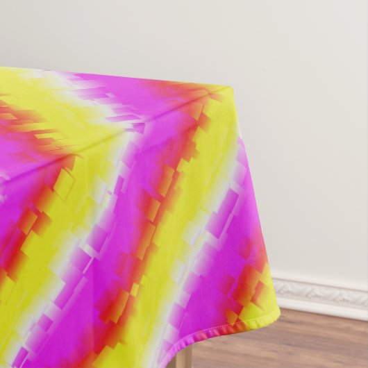 Nappe Artdeco rose Jaune Artdeco Arc-en-ciel rayures (In Situ)