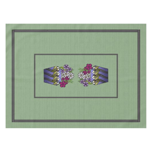 Nappe Artiste Lily Vase 52" x 70" (Devant (Horizontal))