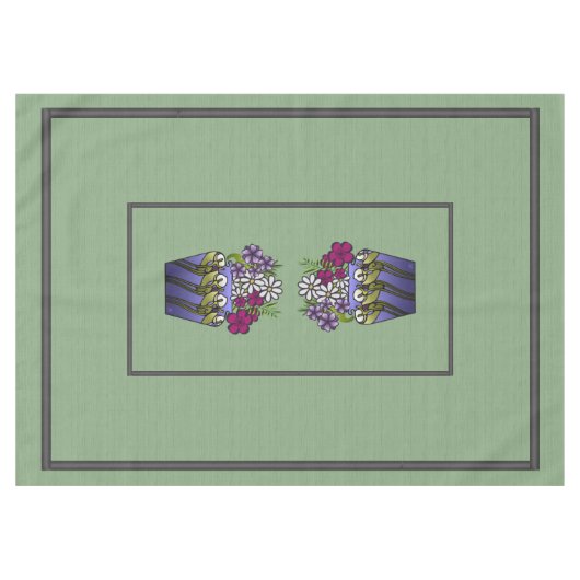 Nappe Artiste Lily Vase 60" x 84" (Devant (Horizontal))