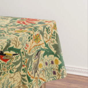 Nappe Arts & Artisanat Oiseaux & Fleurs Motif par Voysey