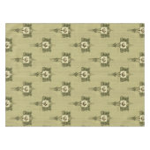 Nappe Arts & Artisanat, Style de mission Modèle floral b (Devant (Horizontal))