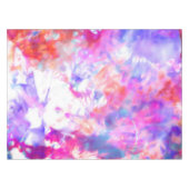 Nappe Artsy Abstrait Été Rose Violet Orange Tie Dye (Devant (Horizontal))