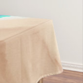 Nappe Artsy Blue moderne Turquoise Sandy Beach Aquarelle (In Situ)