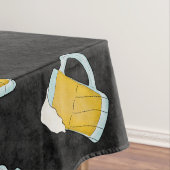 Nappe Artsy Modern Yellow Black Watercolor Beer Stein (In Situ)