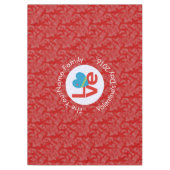 Nappe Aruba Drapeau Coeur Rouge Amour (Devant)