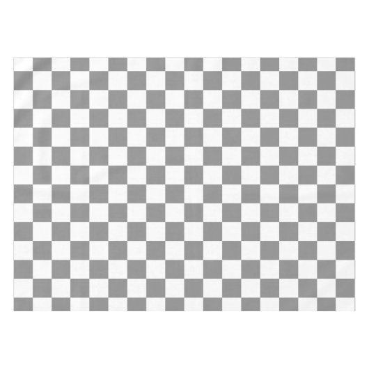 Nappe Ash Grey White Checkered Check Pattern (Devant (Horizontal))