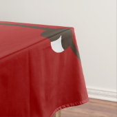 Nappe Asie Floral blanc cerisier rouge (In Situ)