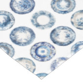 Nappe Assiettes Bleues et Blanches Chinoiserie (Angle)