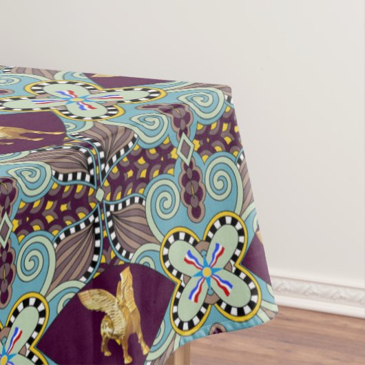 Nappe Assyrienne Personnalisée En Coton, 60"x104" (In Situ)