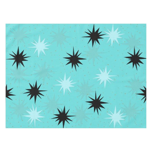 Nappe atomique de Starbursts de turquoise (Devant (Horizontal))
