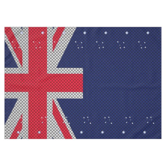 Nappe Australia Flag Design in Carbon Chrome Styles (Devant (Horizontal))