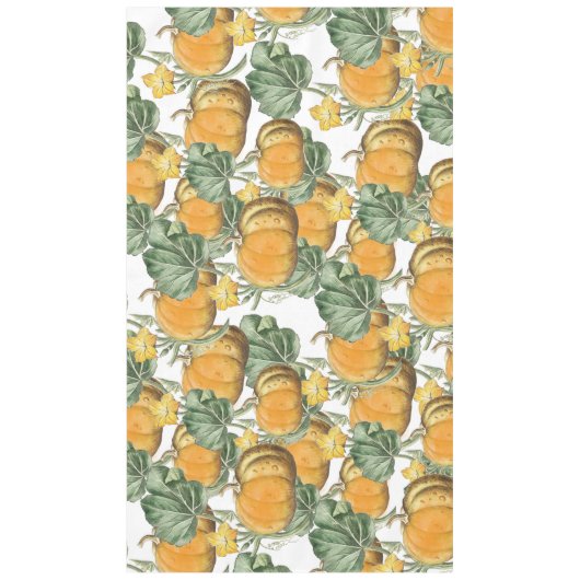 Nappe Automne Aquarelle d'automne Citrouilles Vintages (Devant)
