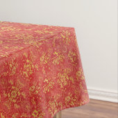 Nappe Automne automne Fleurs jaunes sur Orange | (In Situ)