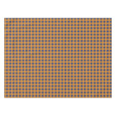 Nappe Automne Automne Orange Bleu Plaid Motif (Devant (Horizontal))
