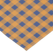 Nappe Automne Automne Orange Bleu Plaid Motif (Angle)
