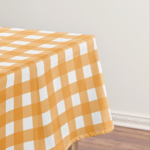 Nappe Automne Automne Orange Plaid Motif