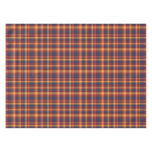 Nappe Automne Automne Tons de Terre Rustique Plaid Motif (Devant (Horizontal))