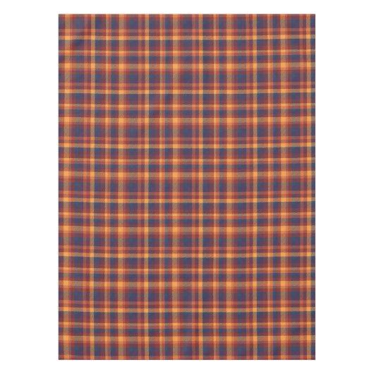Nappe Automne Automne Tons de Terre Rustique Plaid Motif (Devant)