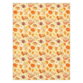 Nappe Automne Feuilles Football et Citrouille Motif épic (Devant)