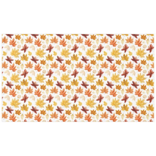 Nappe Automne Feuilles Terracotta Brown Boho Motif (Devant (Horizontal))