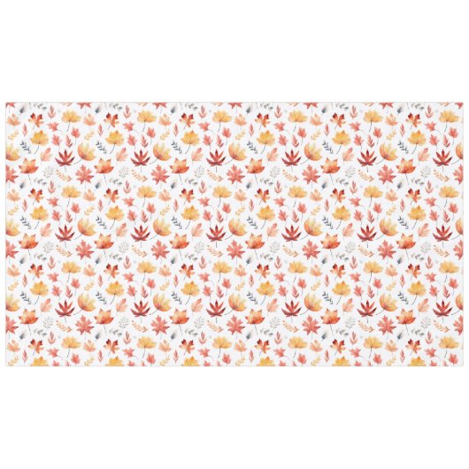 Nappe Automne Feuilles Terracotta Brown Boho Motif (Devant (Horizontal))