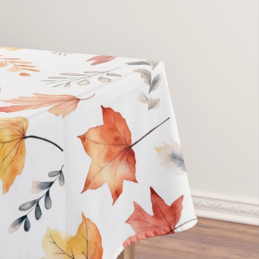 Nappe Automne Feuilles Terracotta Brown Boho Motif (In Situ)