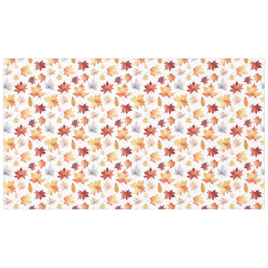 Nappe Automne Feuilles Terracotta Brown Boho Motif (Devant (Horizontal))