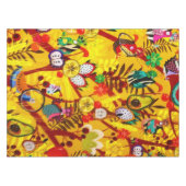 Nappe Automne Forêt Botanique Fleurs d'Oiseaux Paradis (Devant (Horizontal))