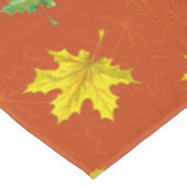 Nappe Automne Jaune et Feuilles verts (Angle)